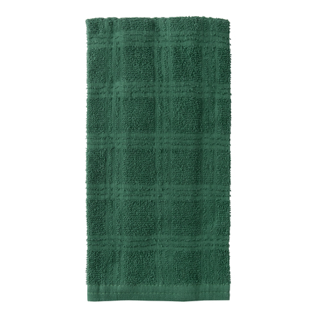 RITZ Concepts Kitchen Towel 100% Cotton Terry Solid Dark Green 10320